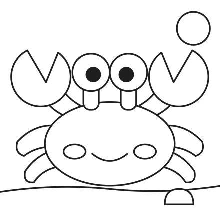Omaľovánka Krabík