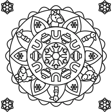 Omaľovánka Martinská mandala