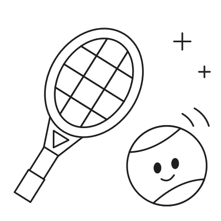 Omaľovánka Raketa a loptička